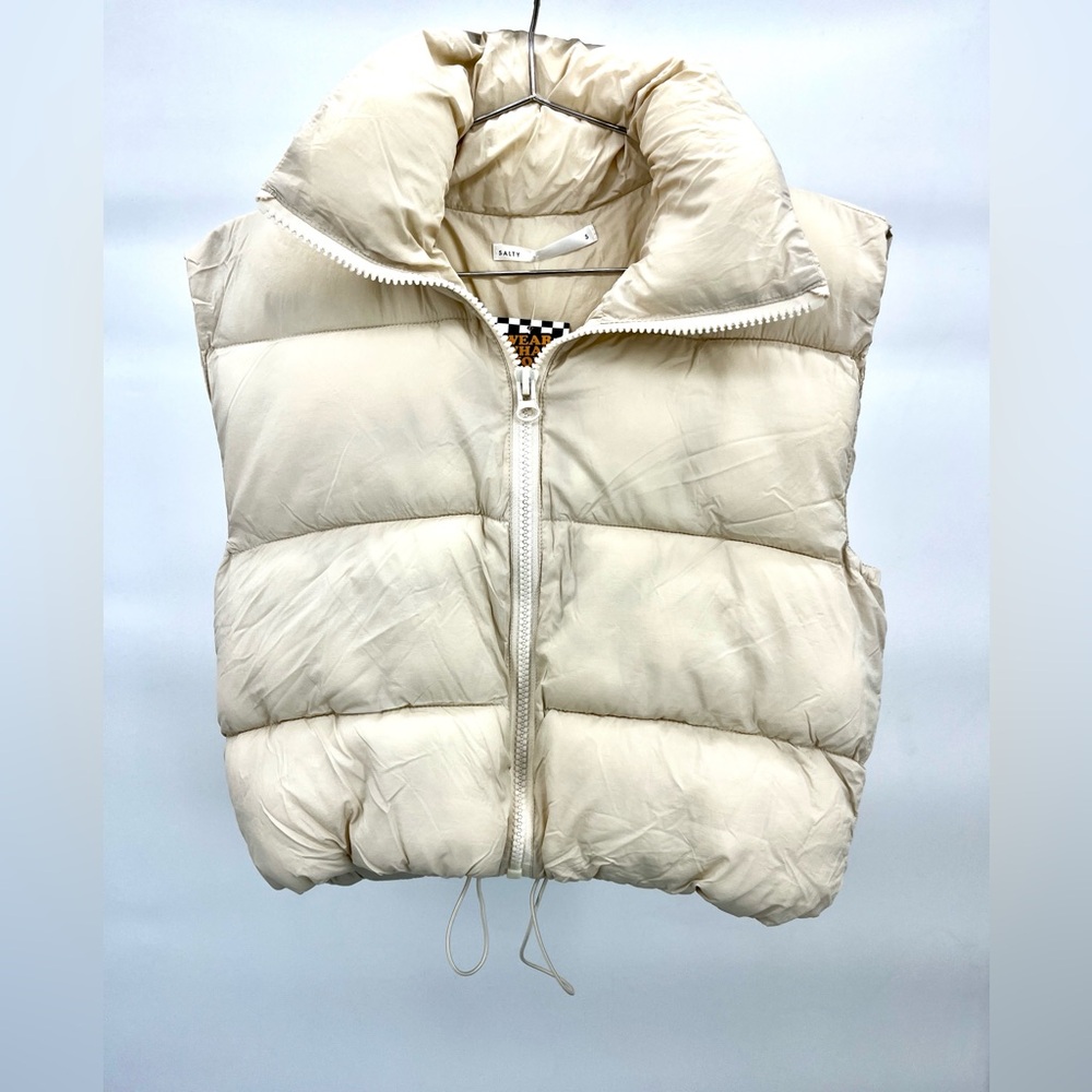 Women’s Cropped Puffer Vest Sleeveless Soft Warm Padded Outerwear
